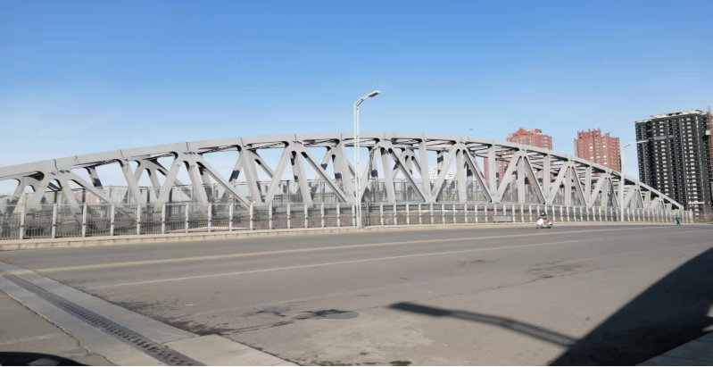 焦作市南水北調工程政二街鋼結構過人天橋